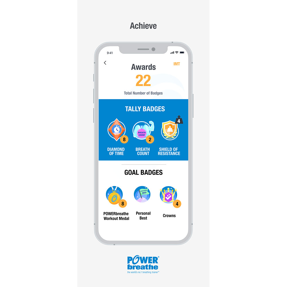 ActiBreathe App Awards screen